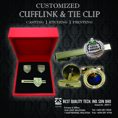 Customize Cufflink & Tie Clip